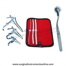 Hegar uterine dilator 3 pieces set,3-4, 9-10, 11-12, pinwheel, grave 3pcs